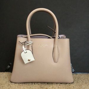 Kate Spade “Eva” small satchel in Warm Beige